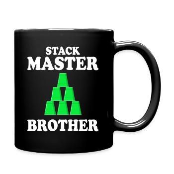 Tassen Stapler Sport Stacking Brother - Tasse einfarbig - Schwarz - Rechts