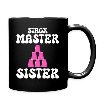 Tassenstapler Sport Stapelschwester - Tasse einfarbig - Schwarz - Rechts