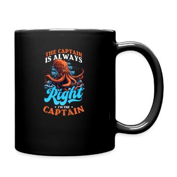 Boating Captain Is Always Right I'm Captain - Full Colour Mug - black - Right