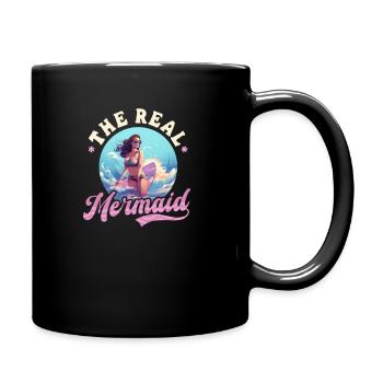 Surfer The Real Mermaid - Full Colour Mug - black - Right
