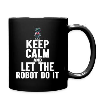 Calme Robot Ingénieur En Robotique - Mug uni - noir - Droite