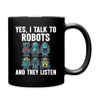 Humour Robot Ingénieur En Robotique - Mug uni - noir - Droite