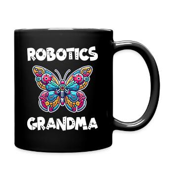 Papillon Robot Robotique Mamie - Mug uni - noir - Droite