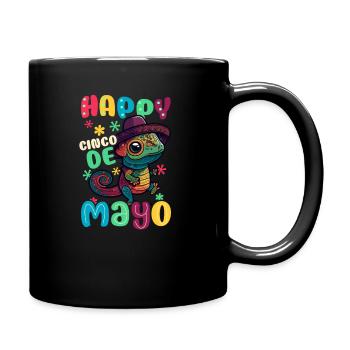 Cinco De Mayo Happy Cinco Mayo Caméléon - Mug uni - noir - Droite