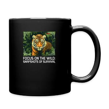 Wildlife Photographer Focus Wild Snapshots Surviva - Full Colour Mug - black - Right