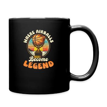 Le basket-ball de rue où les airballs deviennent une légende - Mug uni - noir - Droite