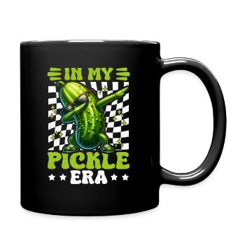 Gurke Lustig in meiner Gurken Ära - Tasse einfarbig - Schwarz - Rechts