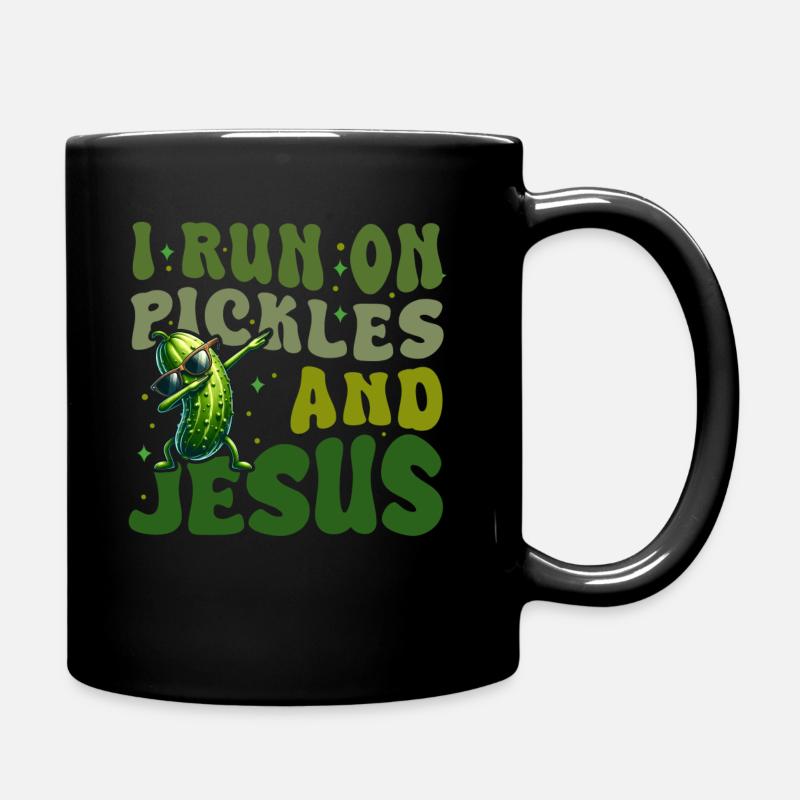 Saure Gurke Jesus Glaube Christus - Tasse einfarbig - Schwarz