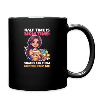 Volleyball Mom Snacks for Them, Coffee for Me - Full Colour Mug - black - Right