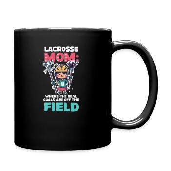 Lacrosse Mom : Les vrais objectifs sont à l’extérieur du terrain - Mug uni - noir - Droite