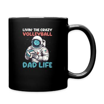 Volley-ball Papa Livin Crazy Volleyball Vie - Mug uni - noir - Droite