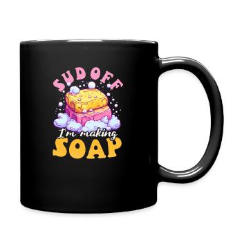 Seife machen Sud Aus Ich mache Seife - Tasse einfarbig - Schwarz - Rechts