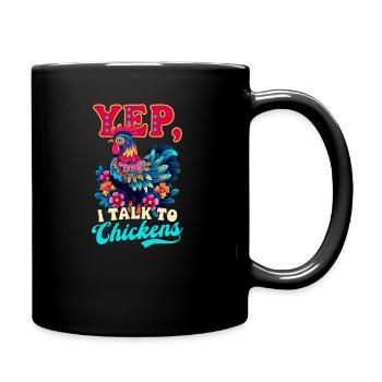 Producteur de poulets Oui, parlez au poulet - Mug uni - noir - Droite