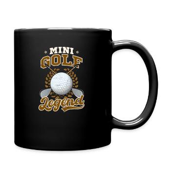 Minigolf-Legende - Tasse einfarbig - Schwarz - Rechts