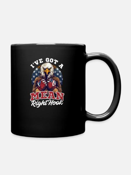 La boxe a obtenu un crochet droit méchant - Mug uni - noir