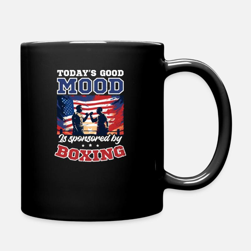 Boxen Gute Laune beim Boxen - Tasse einfarbig - Schwarz
