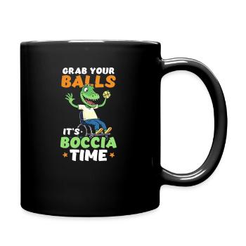 Boccia Player Grab Balls Boccia Time - Full Colour Mug - black - Right