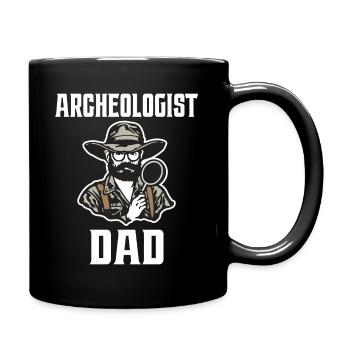 Père Fan Archéologie Papa Archéologue - Mug uni - noir - Droite