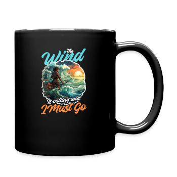 Windsurfen Windruf I Go - Tasse einfarbig - Schwarz - Rechts