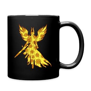 Fleurs Femme Viking Maman Valkyrie - Mug uni - noir - Droite