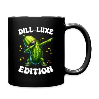 Saure Gurke Gewürzgurke Dill - Tasse einfarbig - Schwarz - Rechts
