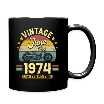 Motard 50 Ans 1974 Juin 50 Ans Anniversaire - Mug uni - noir - Droite