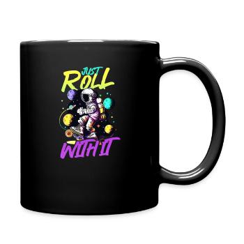 Roller Derby Roll With It Astronaut - Full Colour Mug - black - Right