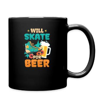 Roller Derby Skate pour la bière - Mug uni - noir - Droite