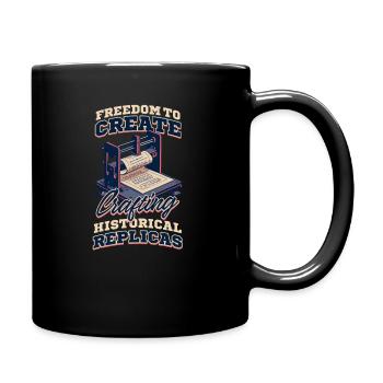 Patriotic 3D Printing Crafting Historical Replicas - Full Colour Mug - black - Right