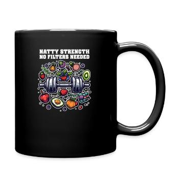 Natty Bodybuilder Natty Strength, pas besoin de filtres - Mug uni - noir - Droite