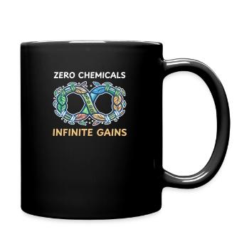 Schicker Bodybuilder Null Chemikalien, unendliche Gewinne - Tasse einfarbig - Schwarz - Rechts