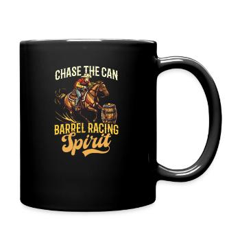Western Rodeo Chase the Can : L’ de la course de barils - Mug uni - noir - Droite