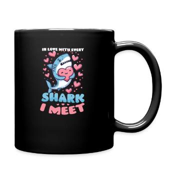 Biologiste amoureux des requins J’aime tous les requins que je rencontre - Mug uni - noir - Droite