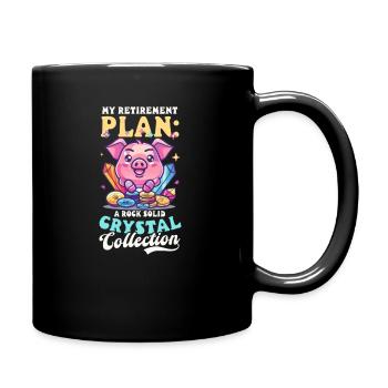 Crystal Collector Retirement Plan Solid Collection - Full Colour Mug - black - Right