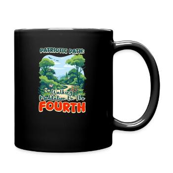 Patriotic Buddhist Patriotic Path - Full Colour Mug - black - Right