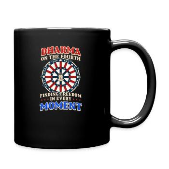 Le bouddhiste patriotique trouve la liberté à chaque instant - Mug uni - noir - Droite