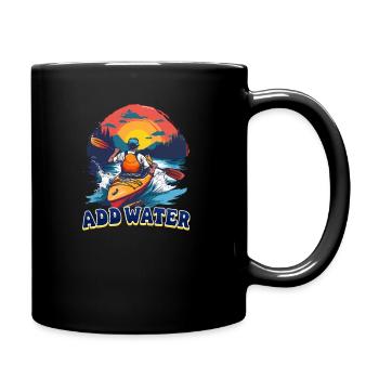 Kayak Ajouter de l’eau - Mug uni - noir - Droite