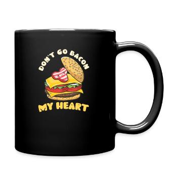 Hamburger Don't Go Bacon My Heart - Tasse einfarbig - Schwarz - Rechts