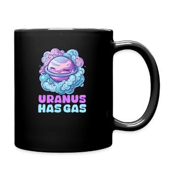 Uranus Uranus Has Gas! - Full Colour Mug - black - Right