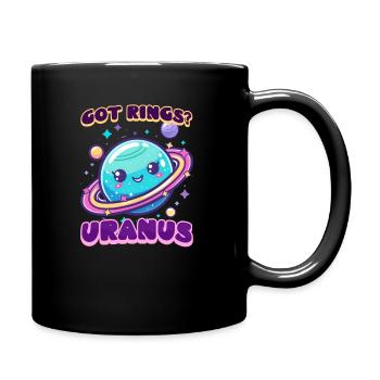 Uranus Got Rings? Uranus Does! - Full Colour Mug - black - Right