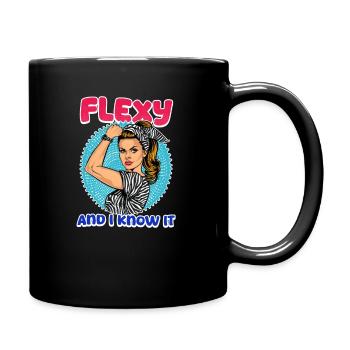 Ehlers Danlos Flexy and I Know It - Full Colour Mug - black - Right