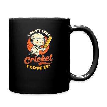 Cricket Player Don't Like Cricket Love It - Full Colour Mug - black - Right