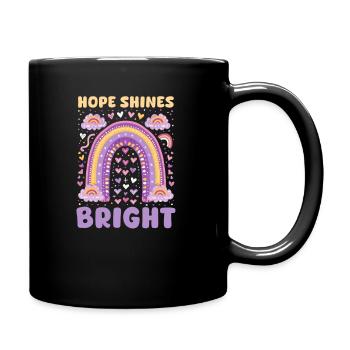L’espoir de la fibrose kystique brille de mille feux - Mug uni - noir - Droite