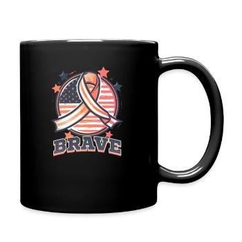 Cancer de l’utérus courageux - Mug uni - noir - Droite