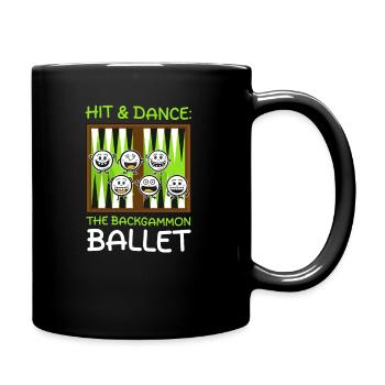 Funny Backgammon Hit & Dance : La Balle de Backgammon - Mug uni - noir - Droite