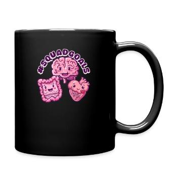 GI-Krankenschwester #SQUADGOALS - Tasse einfarbig - Schwarz - Rechts