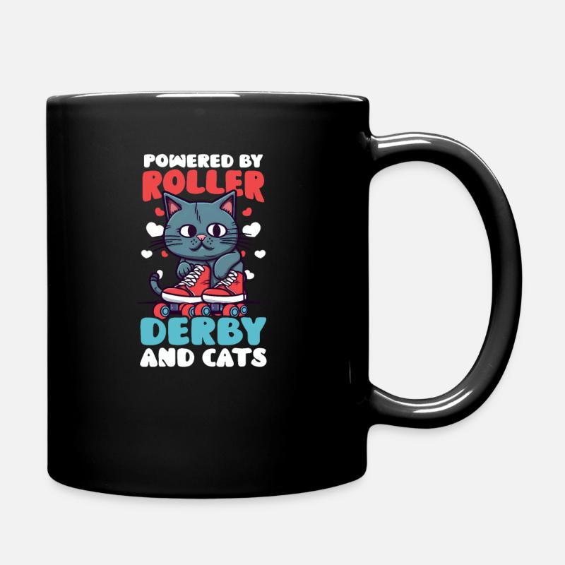 Roller Derby Roller Derby Et Chats - Mug uni - noir