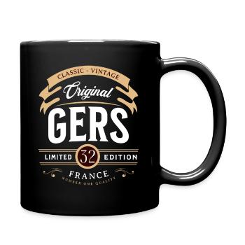 Vintage Gers Département France - Mug uni - noir - Droite