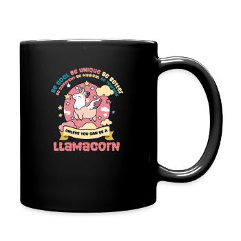 Lama alpaga à moins qu’il ne puisse être un lamacorne - Mug uni - noir - Droite