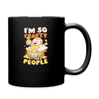 Volleyball Pregnancy Crafty Make People - Full Colour Mug - black - Right